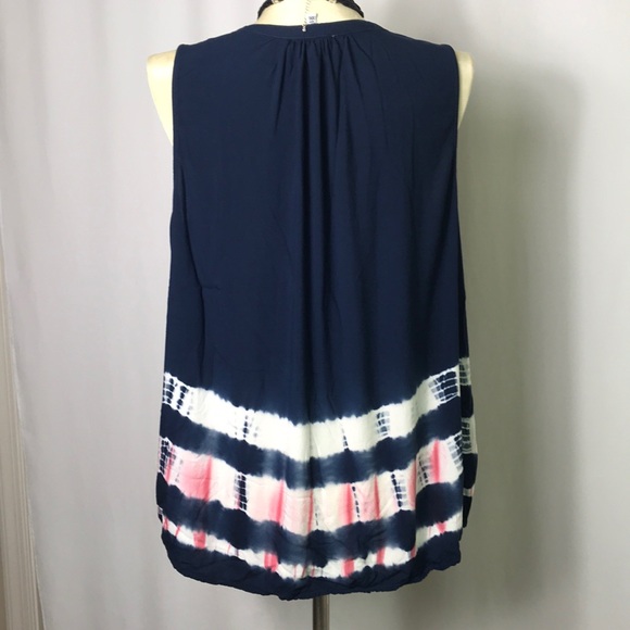 🌻 3/25 🌻 Sonoma Tie Dye Button Pintuck Tank - Picture 3 of 6